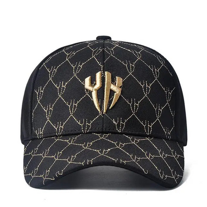 Boné Preto Bordado Dourado Masculino e Feminino