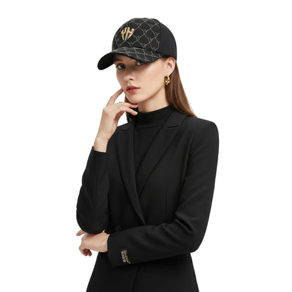 Boné Preto Bordado Dourado Masculino e Feminino