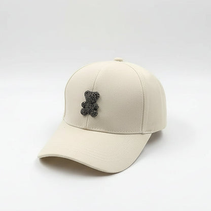 Boné Feminino Premium com Aplicação de Urso Elegante