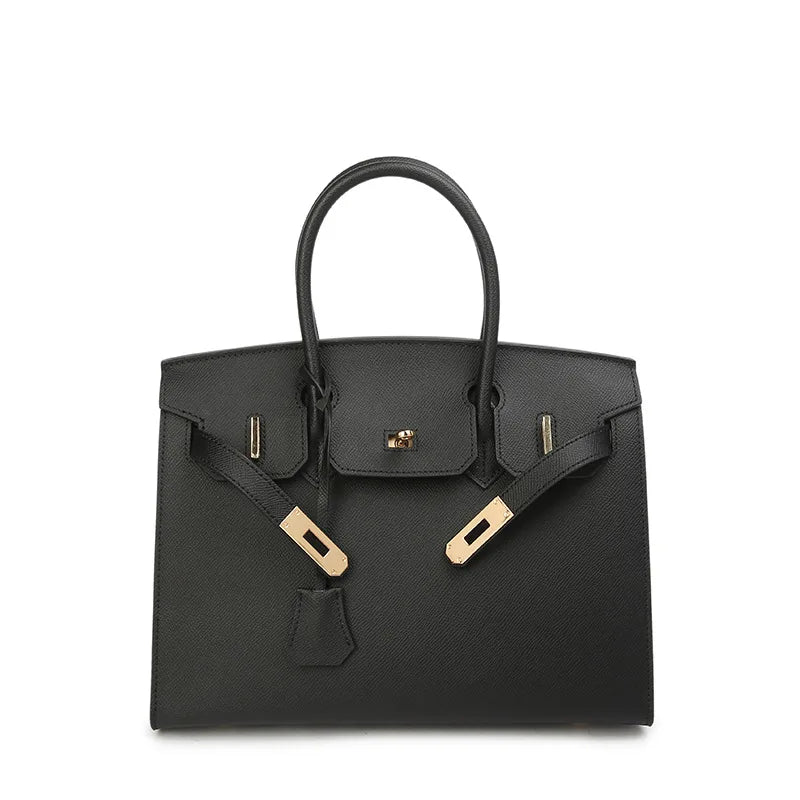 Bolsa Feminina de Couro Estruturada Grande Sofia