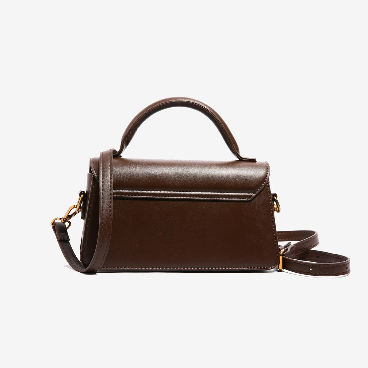 Bolsa Feminina Tiracolo e de Mão com Fivela Dourada