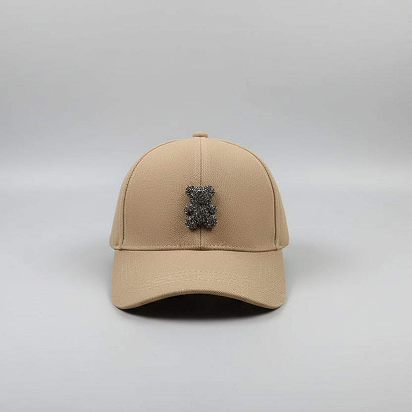 Boné Feminino Premium com Aplicação de Urso Elegante