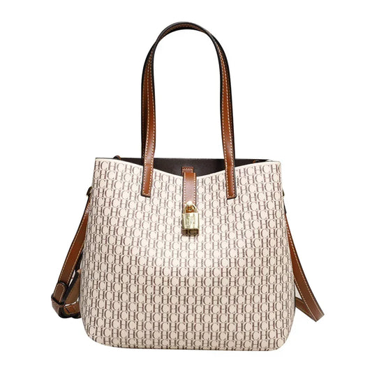 Bolsa Feminina Premium Estruturada com Detalhes Dourados