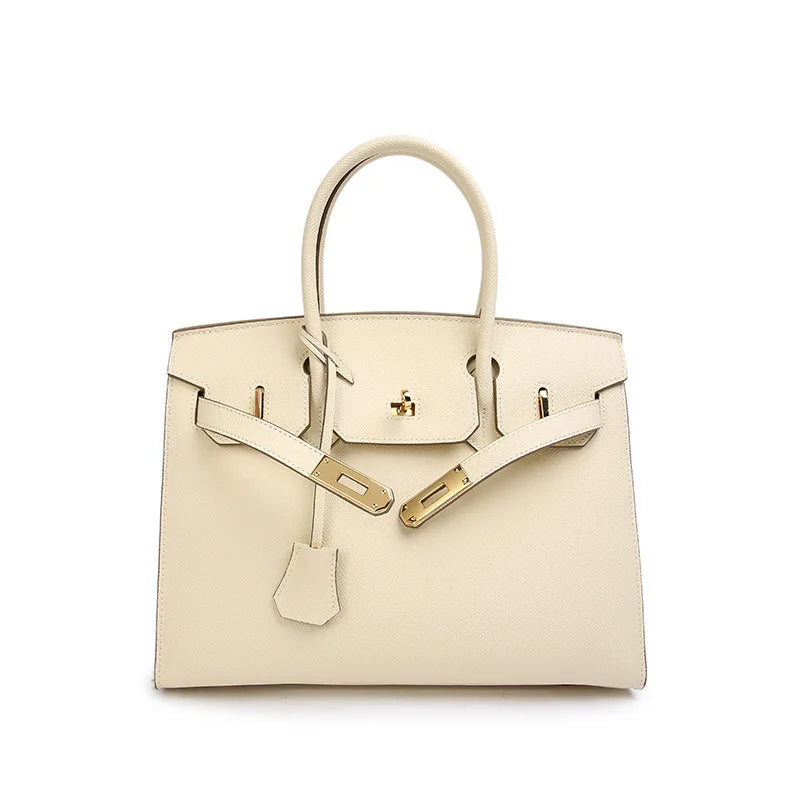 Bolsa Feminina de Couro Estruturada Grande Sofia