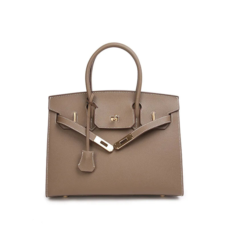 Bolsa Feminina de Couro Estruturada Grande Sofia