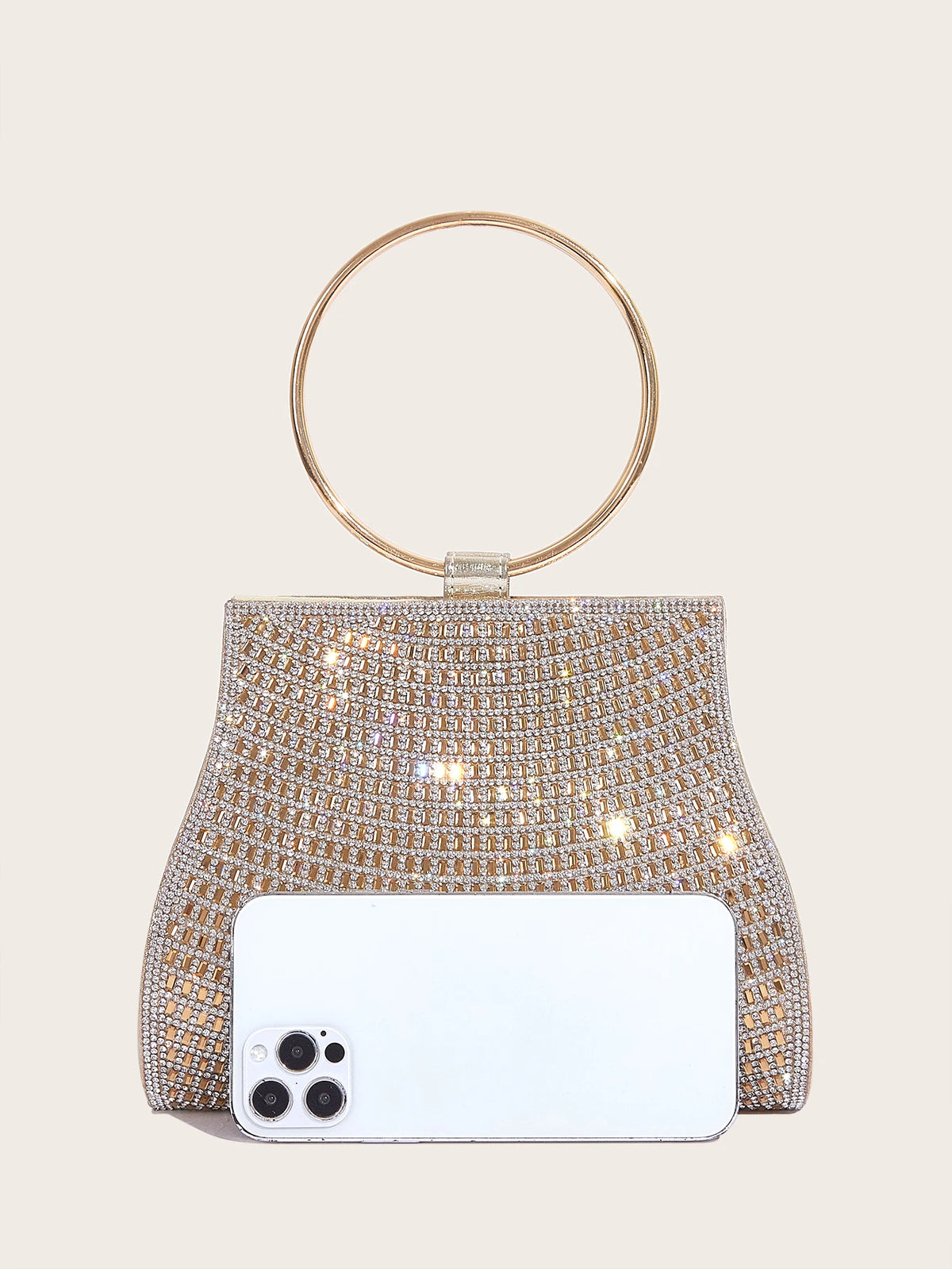 Bolsa Clutch Feminina de Mão com Brilhos