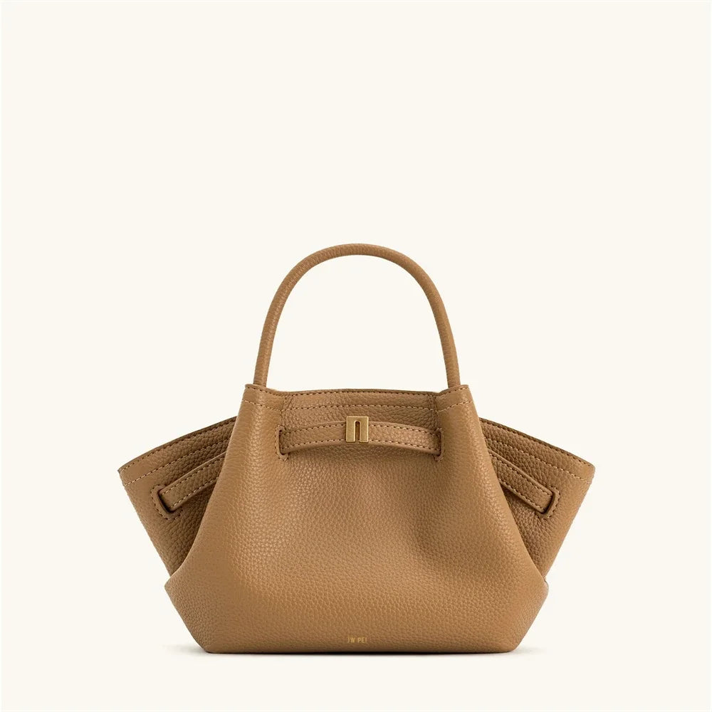 Bolsa Feminina de Couro Liso Hana