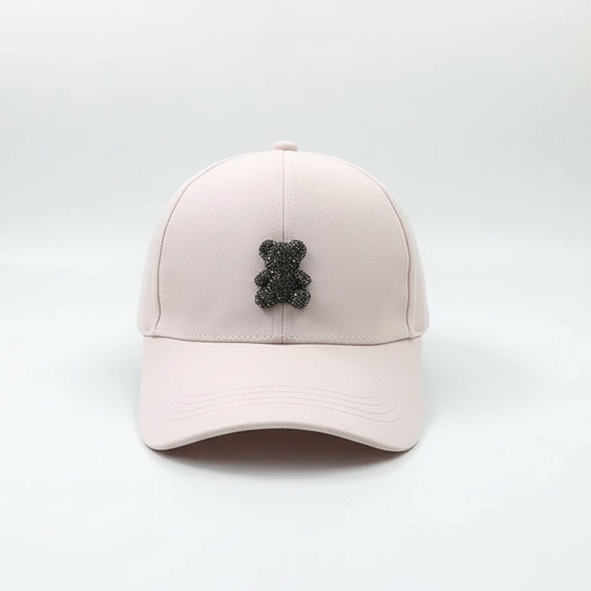 Boné Feminino Premium com Aplicação de Urso Elegante