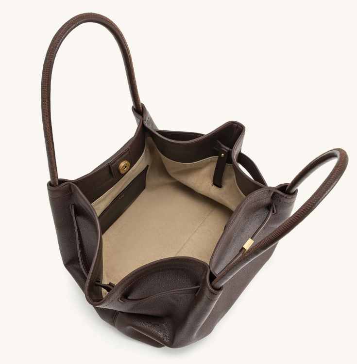Bolsa Feminina de Couro Liso Hana